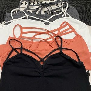 Zenana/Nikibiki Tanks (Black/White/Grey/Coral)